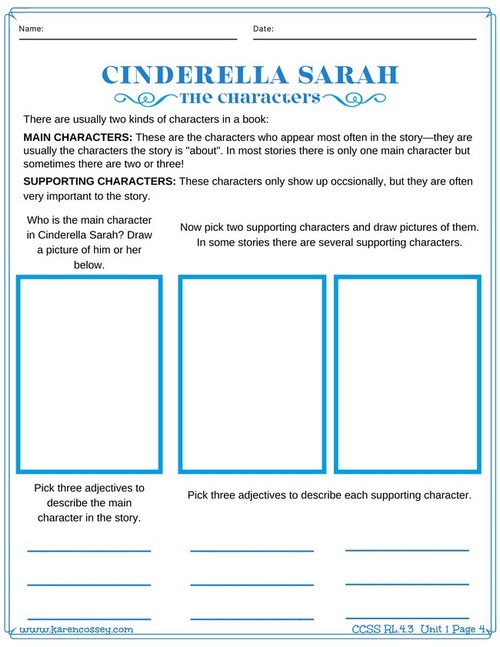 Cinderella Story Writing Worksheet