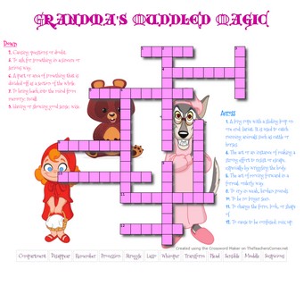 Grandma Muddled Magic Reading Worksheet