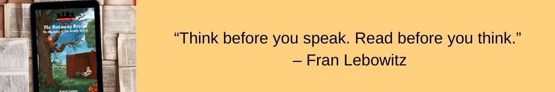 Reading Quote by Fran Lebowitz-click to view  book in photo