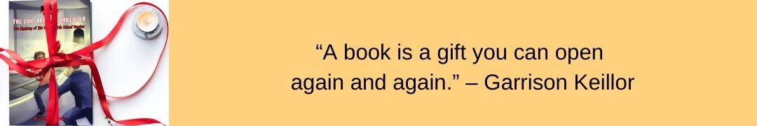 Reading Quote by Garrison Keillor. Click to view book in photo