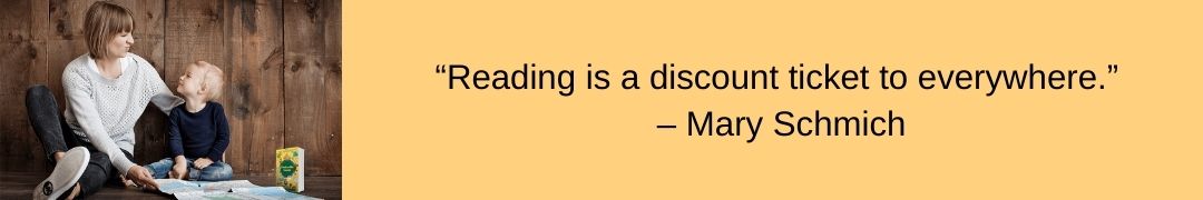 Reading Quote by Mary Schmich. Click to view book in photo.